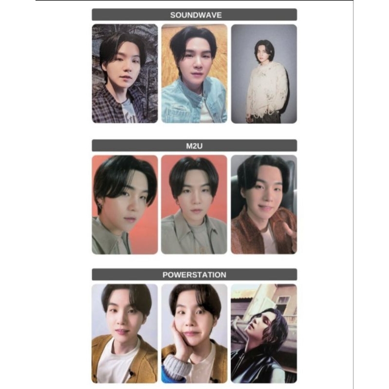 [UNOFFICIAL ISI 3] LUCKYDRAW SUGA AGUSTD D-DAY PHOTOCARD PC LD