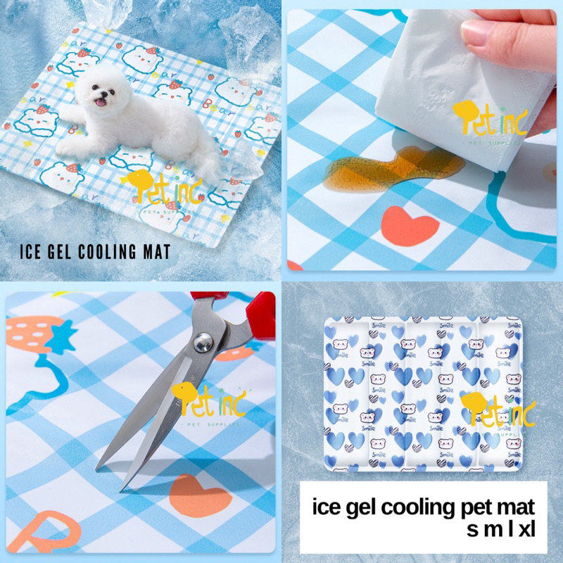 Ice gel cooling pet mat S M L XL