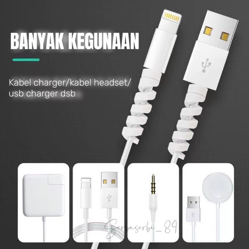 pelindung kabel charger spiral cable protector