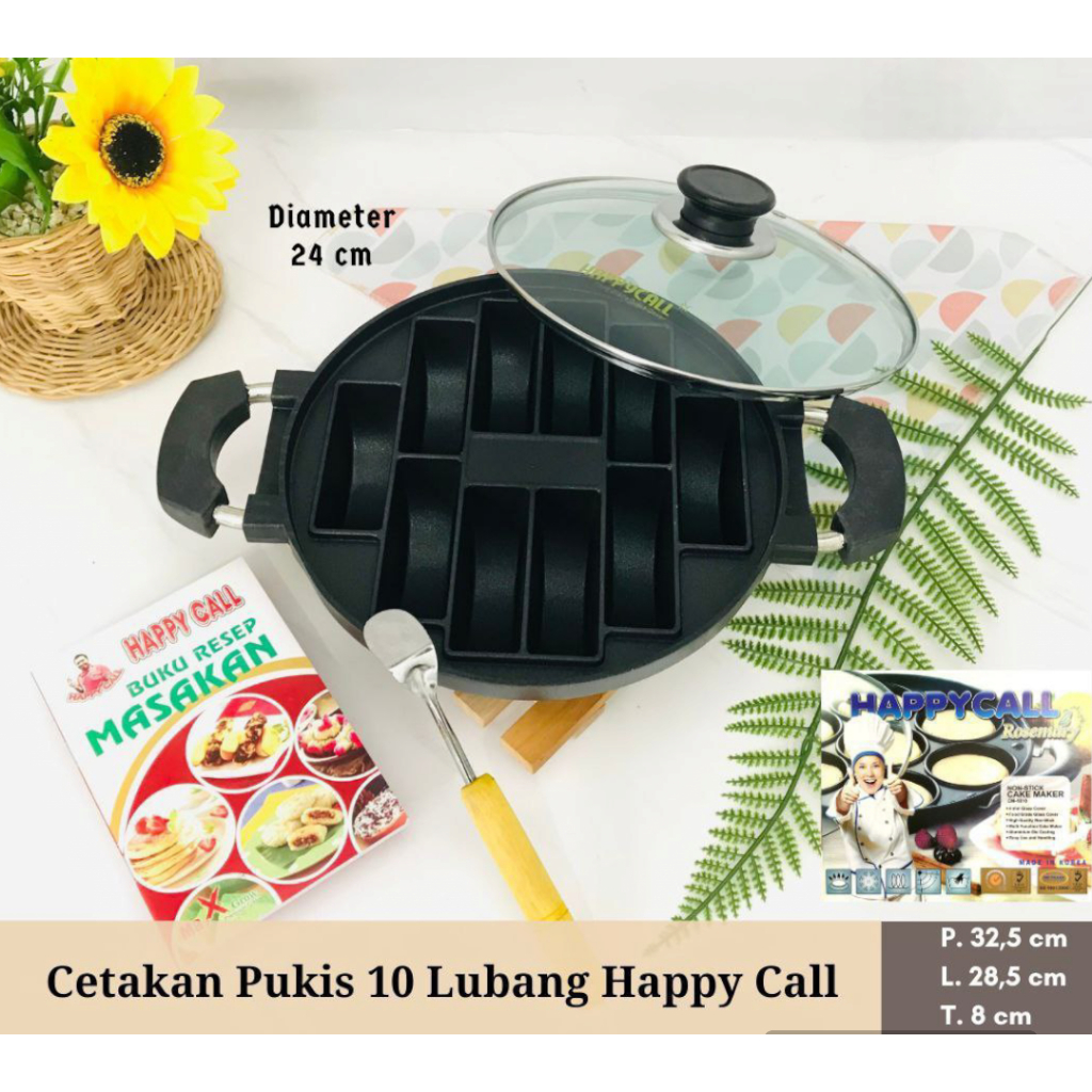 CETAKAN PUKIS 10 LUBANG HAPPY CALL*/ LOYANG PUKIS TEFLON