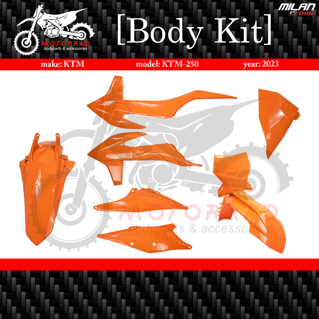 Body kit / Cover Set only KTM exc 250 2022 merek Milancross