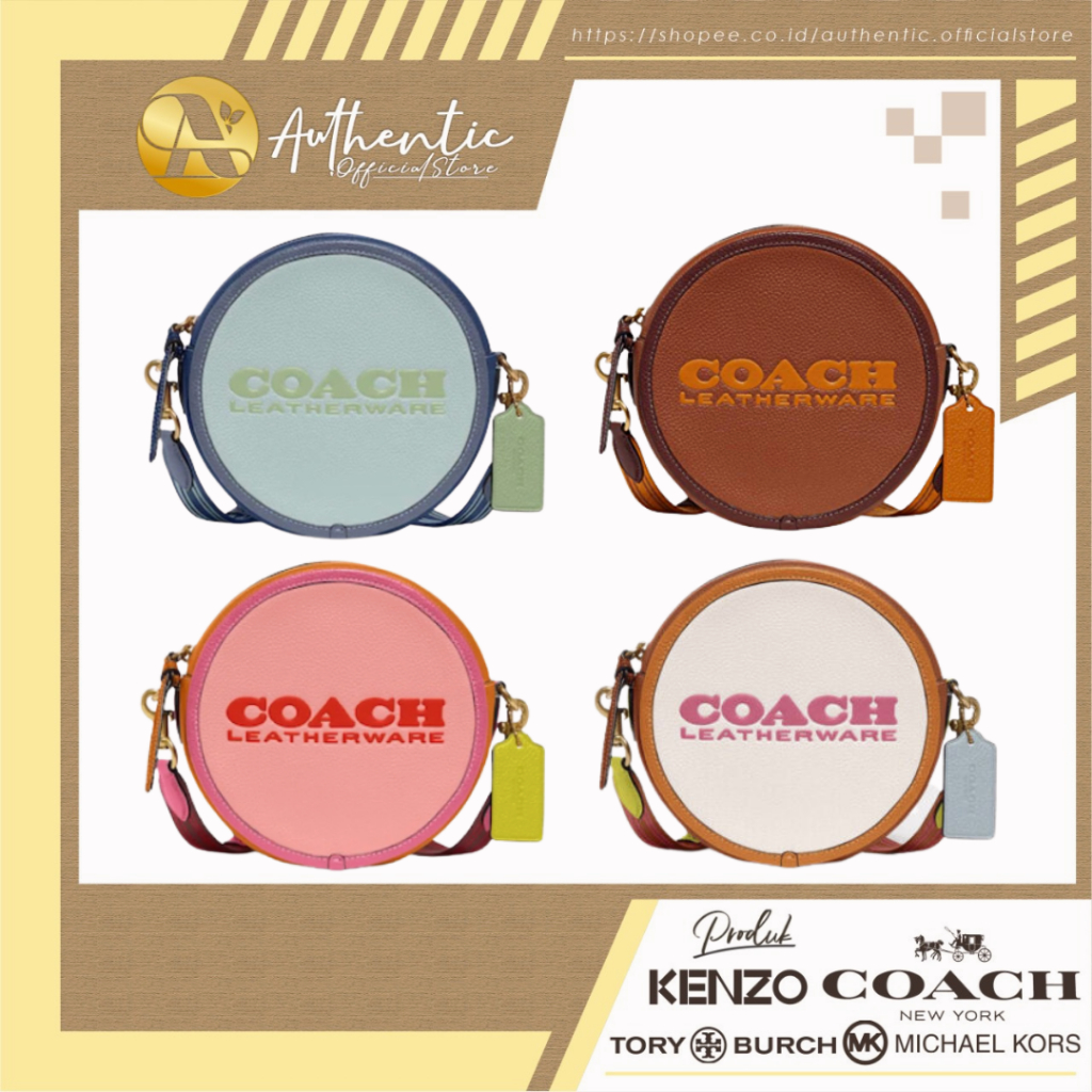 Coach Kia Round Crossbody Slingbag Wanita CA098 C6998