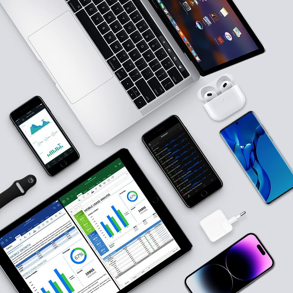 POWER ADAPTER 35W USB-C DUAL PORT ORIGINAL GREENPEEL ADAPTOR 35 WATT