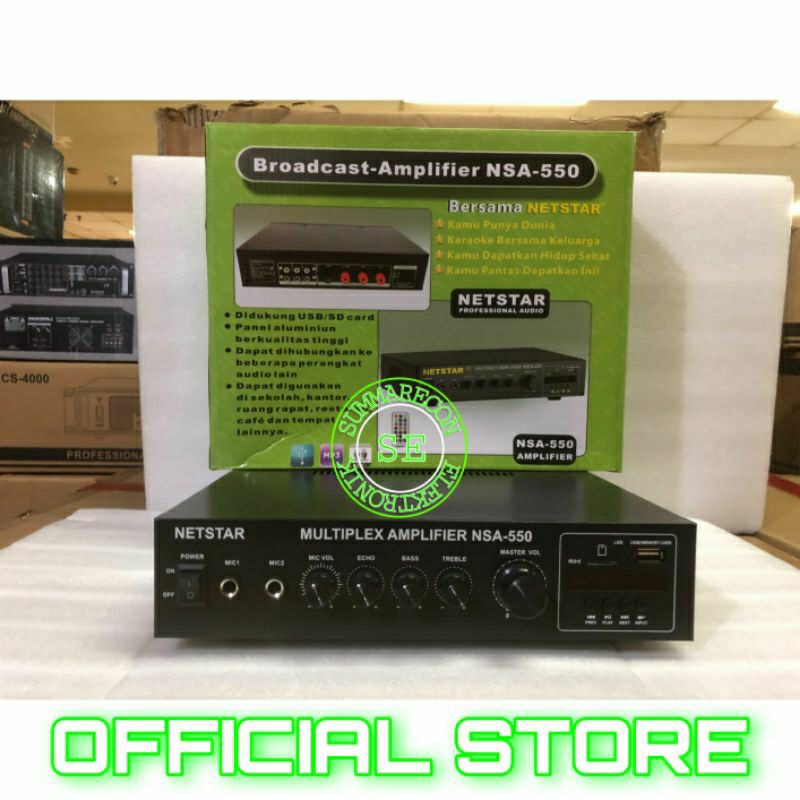 amplifier bluetooth nestar nsa 550 amplifier speaker karaoke