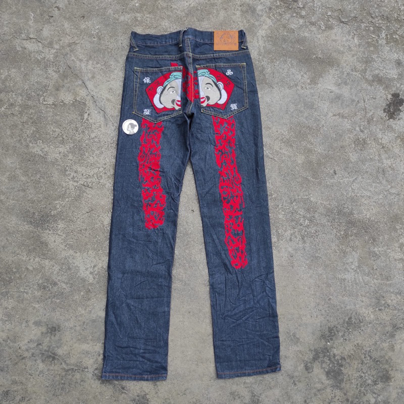 CELANA JEANS EVISU BIG LOGO