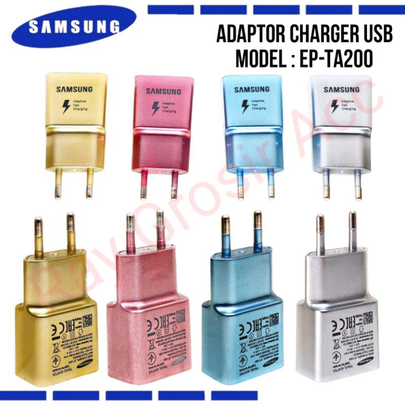 Batok cas Kepala Charger LED Adaptor Samsung S6 / Note 4 2A 1 Usb Android 2 Ampere