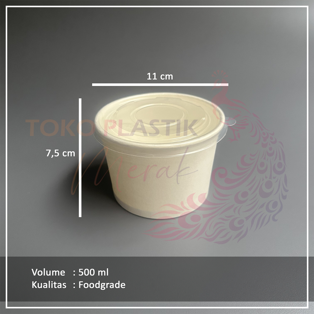 Paper Bowl 500ml / Paper Bowl 17oz / mangkok kertas