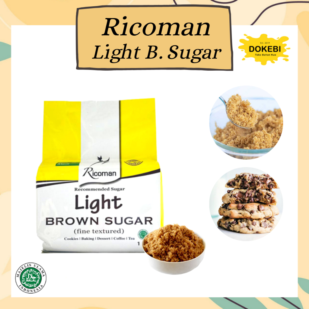 

Ricoman Light Brown Sugar 1KG