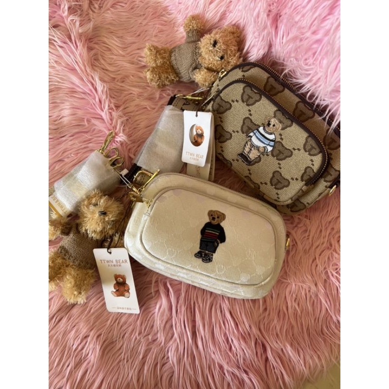 [READY STOCK] Sling Bag Camera Bag  Pouch TTWN Bear Thailand - ORI TTWNBEAR