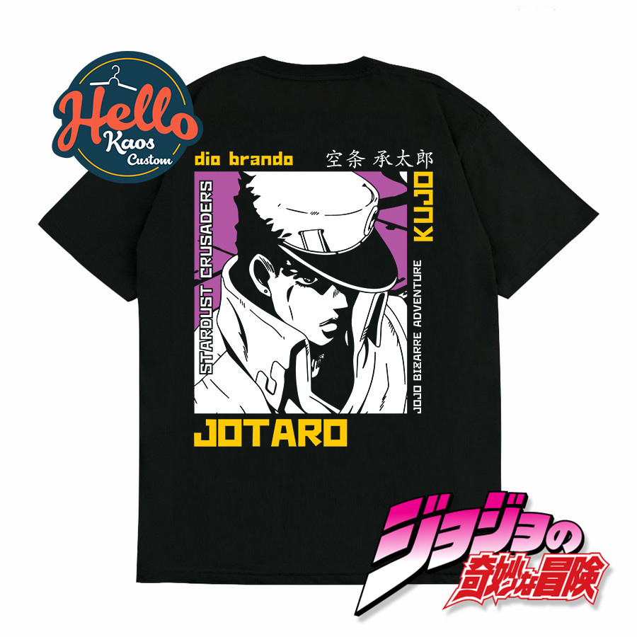 Kaos Baju Tshirt Anime Kartun Jojo's Bizarre Adventure Jotaro