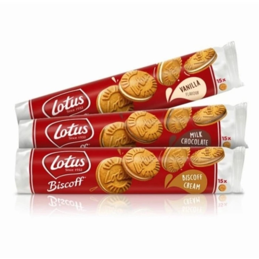 Lotus Biscoff Sandwich Cream Biscuit Cookies Import