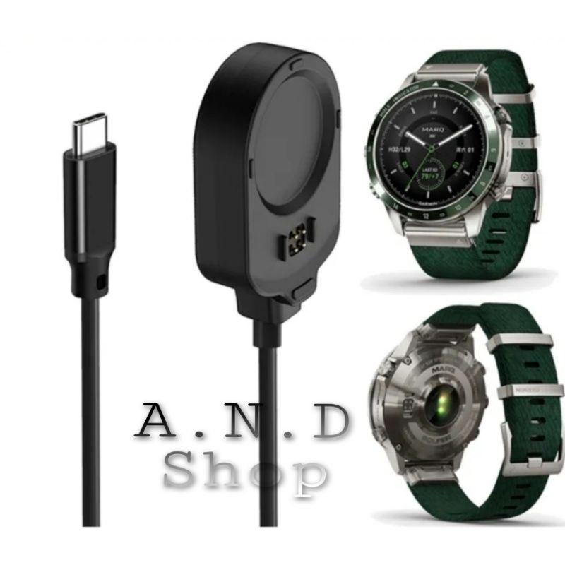 CHARGER TIPE TYPE C KABEL CABLE CASAN GARMIN MARQ 2 GEN 2 GOLF CAS PORT JAM TANGAN SMARTWATCH GARMIN