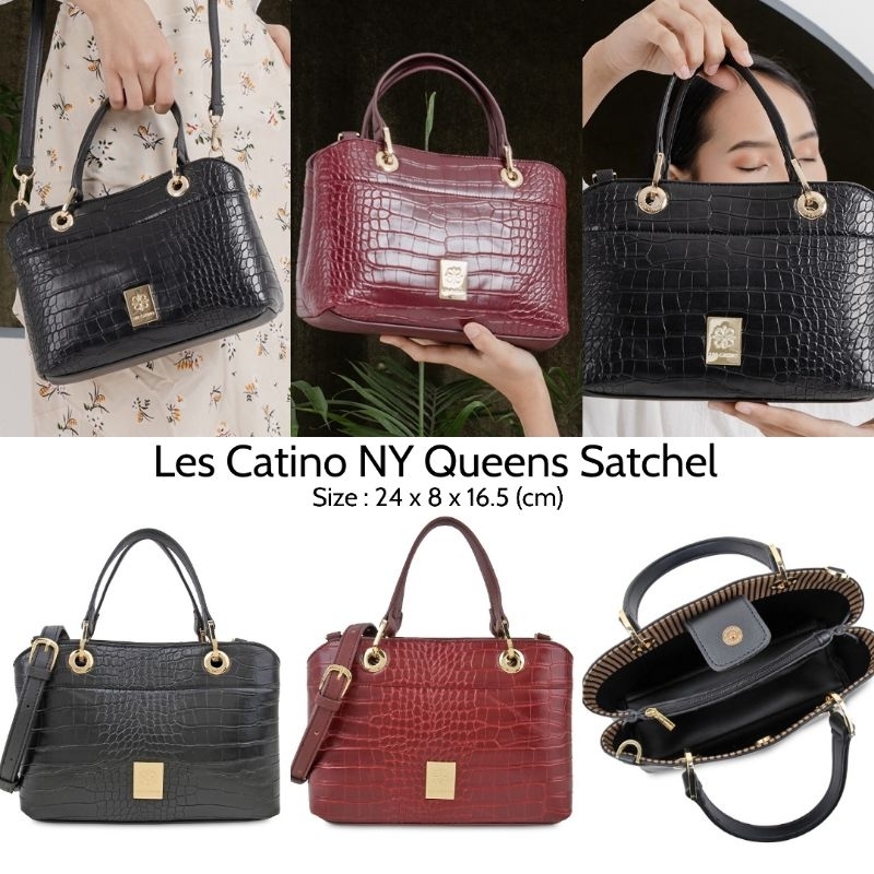 TAS LES CATINO NY QUEENS SATCHEL CROCO