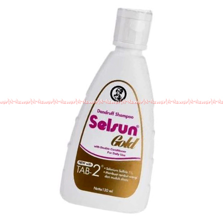 Selsun Gold Dandruff 120ml Shampoo Ketombe Dengan Conditioner Kuning Daily Use Selsan Golden Kemasan Botol Kuning Rambut Berketombe