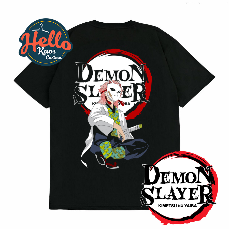 Baju Kaos T shirt Kostum Anime Figure Sabito Demon Slayer Kimetsu No Yaiba Sabito