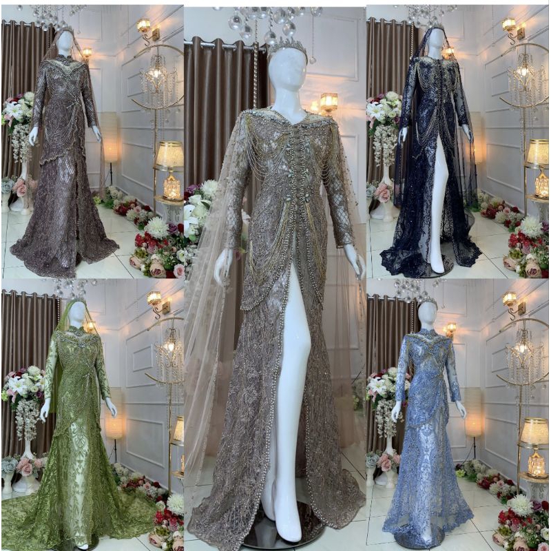 SALE KEBAYA AKAD FULL PAYET //KEBAYA PENGANTIN BEREKOR//KEBAYA//GAUN