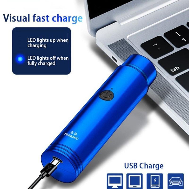 Alat Cukur Elektrik Mini Portable USB Travelsize/Pisau Cukur Jenggot Recharge/Shaver Elektrik