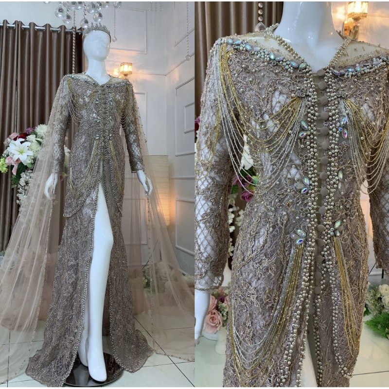 SALE KEBAYA AKAD FULL PAYET //KEBAYA PENGANTIN BEREKOR//KEBAYA//GAUN