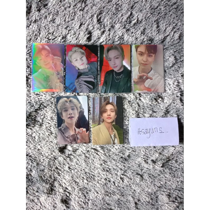 Photocard Seventeen Face The Sun and Attaca Carat Ver Joshua pioneer Woozi Vernon Jun