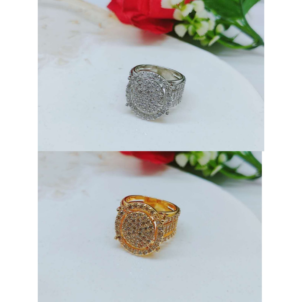 Cincin Xuping Mata Full Lapis Emas Perhiaan Fashion R049/R050