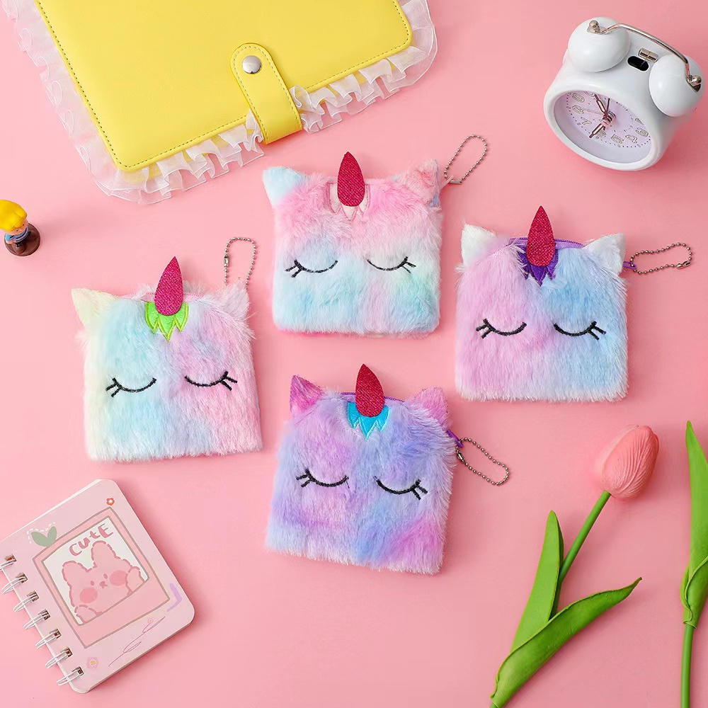 Kartun Unicorn Koin Dompet TK Hadiah Anak-anak Mewah Dompet Anak-anak Tas Grosir Gadis Hadiah