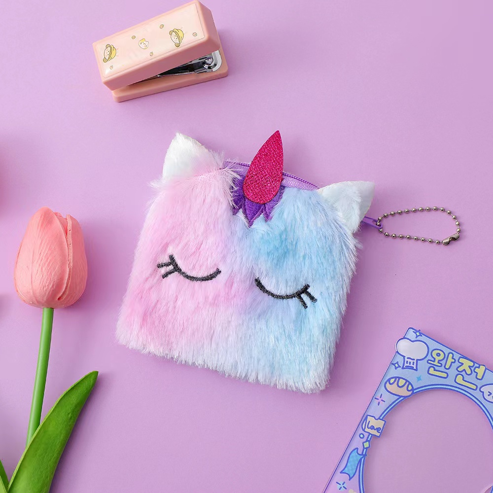 Kartun Unicorn Koin Dompet TK Hadiah Anak-anak Mewah Dompet Anak-anak Tas Grosir Gadis Hadiah