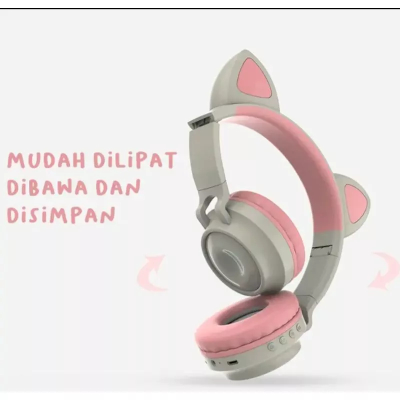 Headphone headset wireless bluetooth P47M - Cat ear