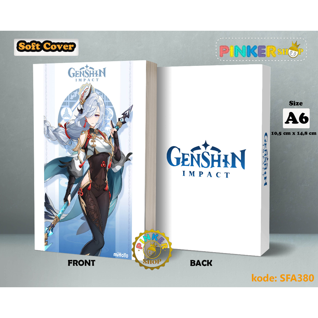 

(SFA380) Pocket Note Game Genshin Impact SENHE Softcover A6/A5 Buku Tulis catatan Notes Agenda Planner Jurnal