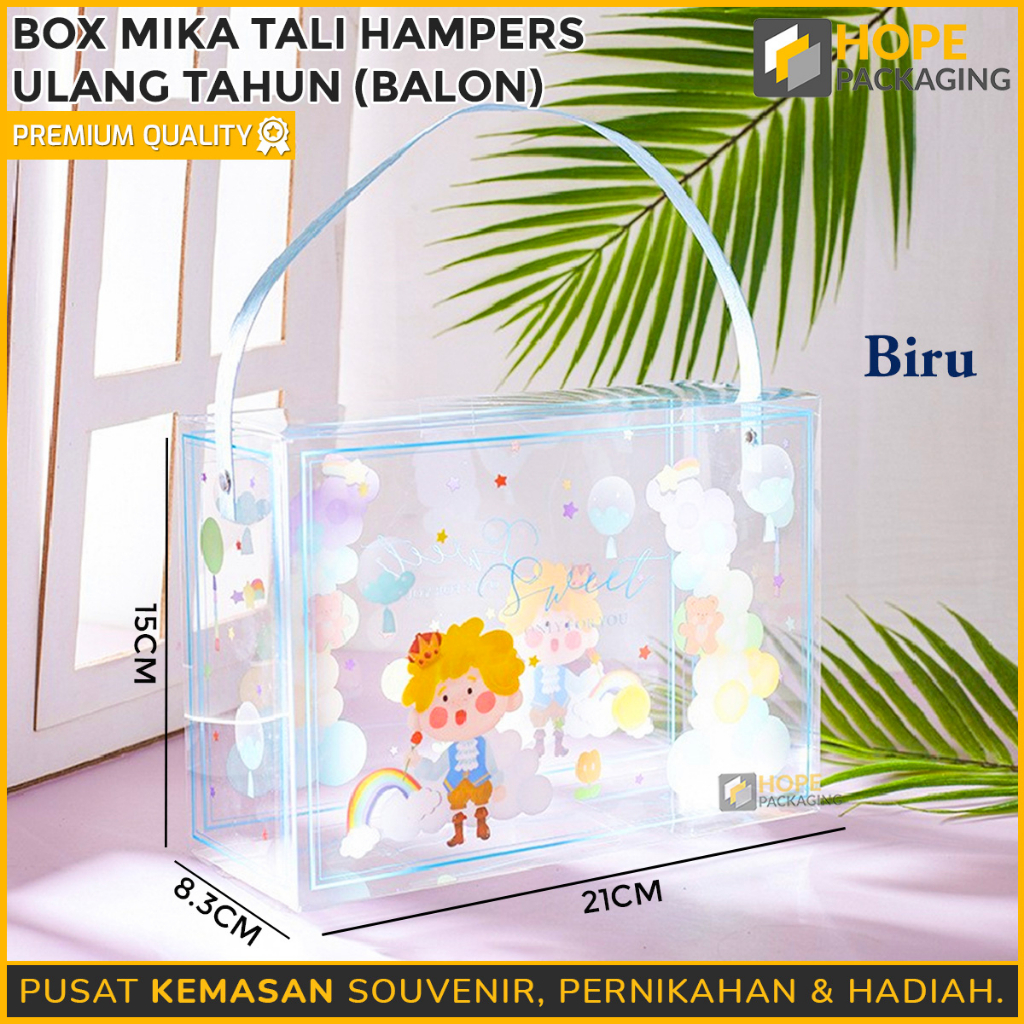 

Gift Box Mika Tali Hampers Ulang Tahun Motif Balon / Paper Bag kotak Kado Ultah Hampers Anak / Kotak Snack Box Ultah Anak