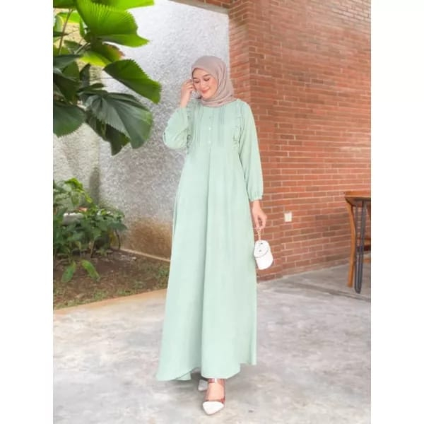 Adara Dress Korea Muslimah Crinkle Airflow