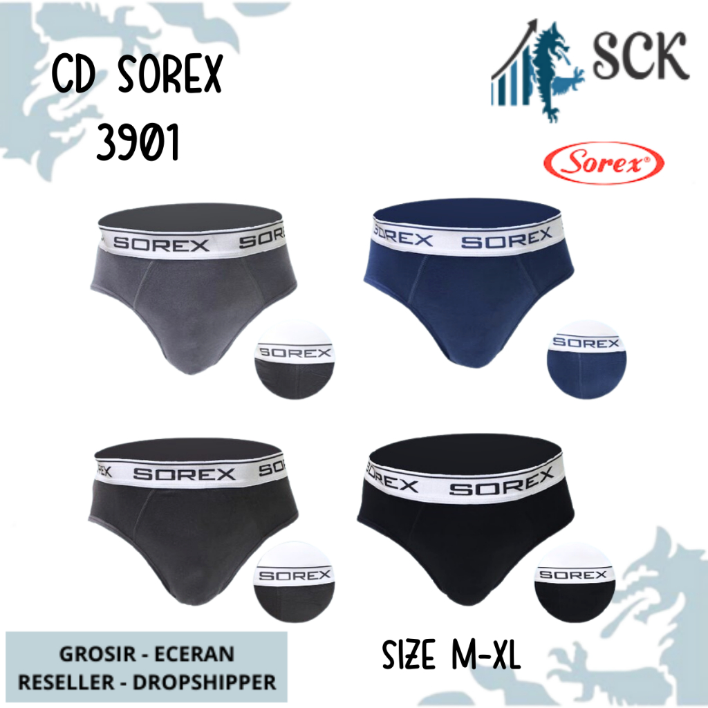 [ISI 2] CD Pria SOREX 3901 / Boxer Cowok CD Cowok SOREX - sckmenwear GROSIR