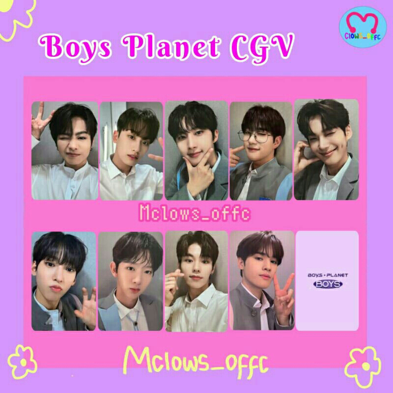 Photocard Boys Planet - CGV P18 2023 (Free Slevee)