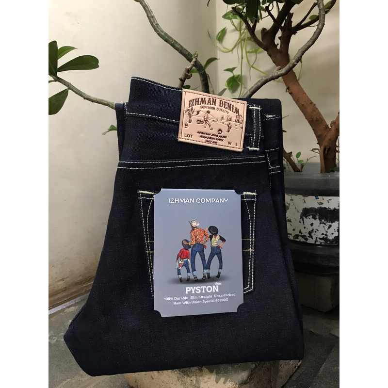 Izhman Denim - Pyston 16oz Celana Denim Selvadge Accent - Deep Indigo