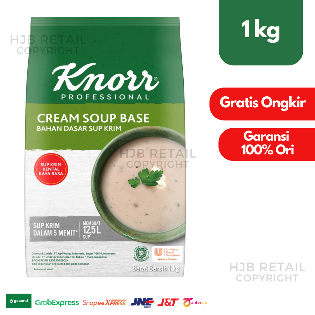 

Knorr Cream Soup Base / Bahan Dasar Sup Krim Pouch 1Kg