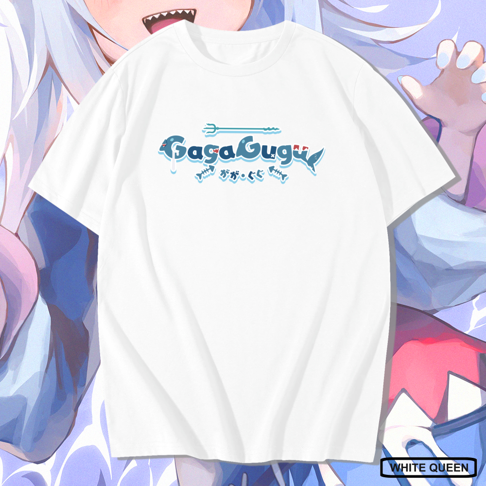 KAOS GAWR GURA LOGO HOLOLIVE - KAOS DISTRO PRIA & WANITA ANIME & GAME DESIGN VTUBER LOGO GAWR GURA H