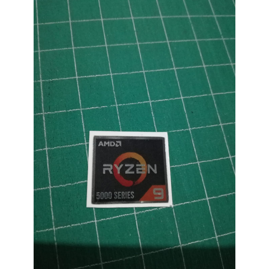 Stiker AMD Ryzen 9 5000 Series Mengkilap
