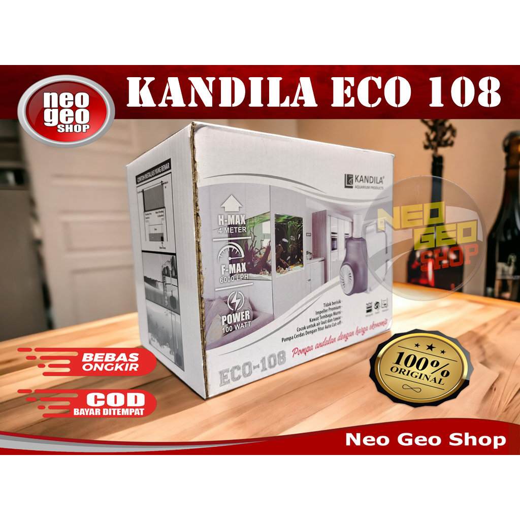 KANDILA ECO 108 ECO108 MESIN POMPA CELUP POWER HEAD AQUARIUM LOW WATT