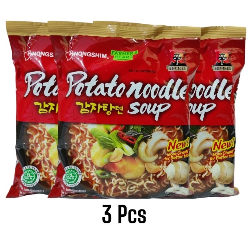 

Nongshim Potato Noodle 3 × 110 gr | Nongshim Halal | Mie Nongshim