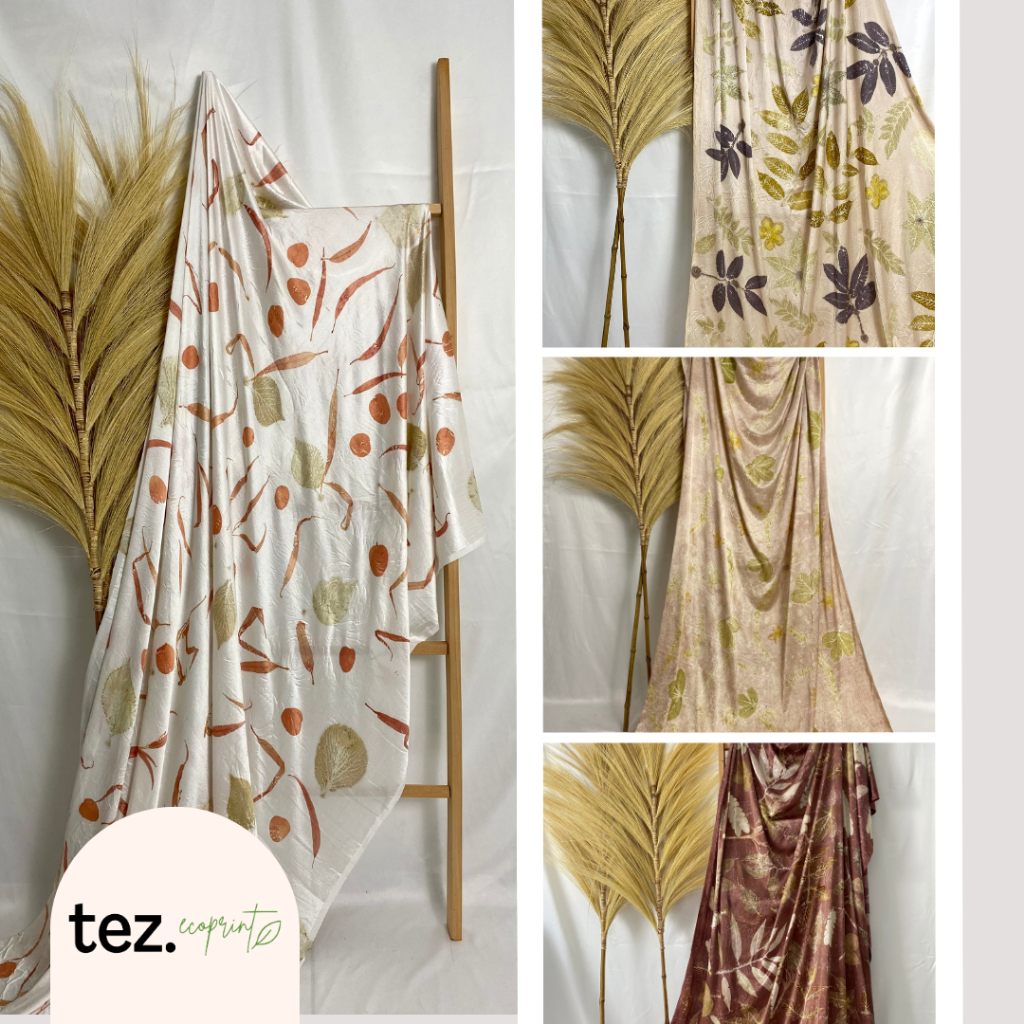 Ecoprint Kain | TEZ | Bahan Sutra Singapore