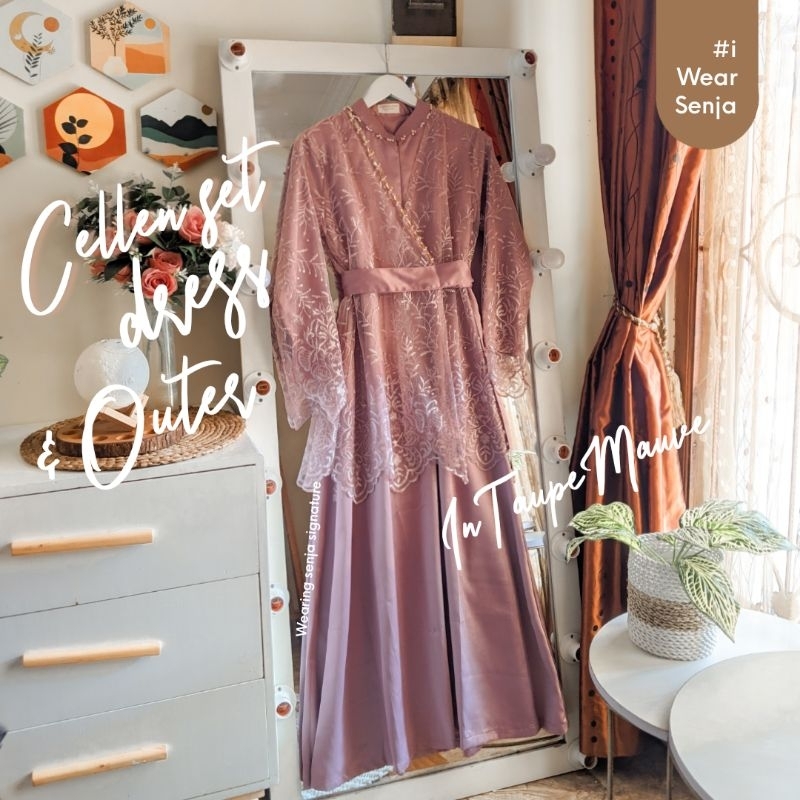 CELLEN KIMONO OUTER BRUCADO outer brukat baju kondangan baju seragam outer kondangan outer brukat mu