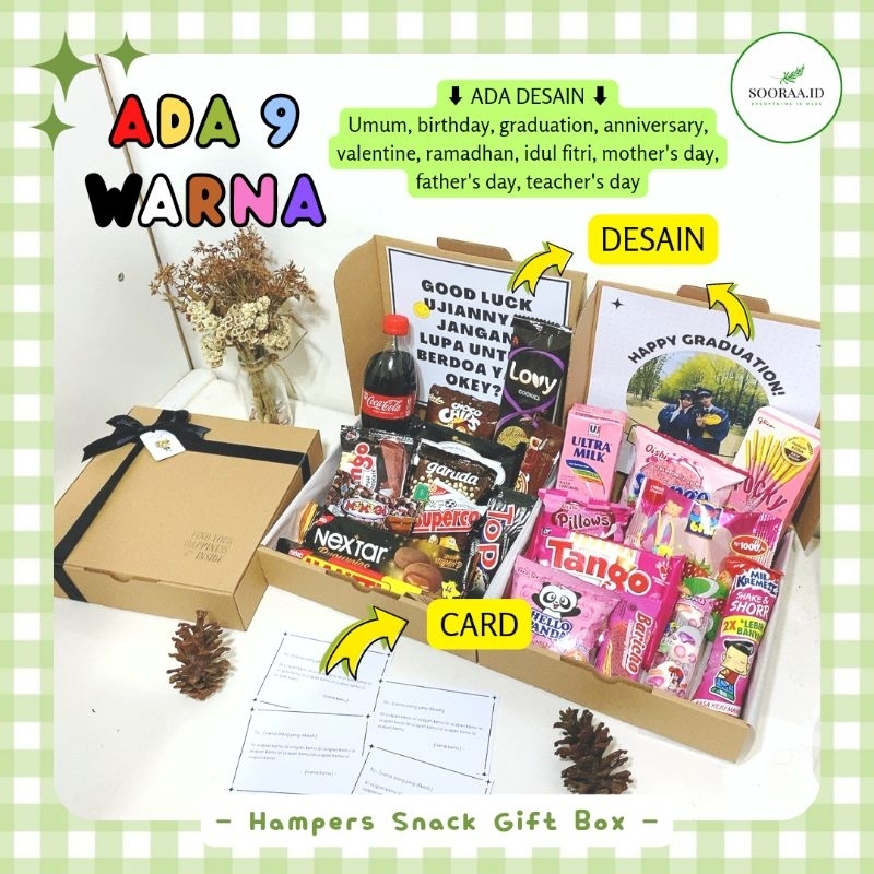 ✨[BACA DESKRIPSI] Hampers snack ulang tahun - Hampers lebaran - Hampers Ramadhan - snack box - gift box - hadiah ulang tahun - hadiah wisuda ✨