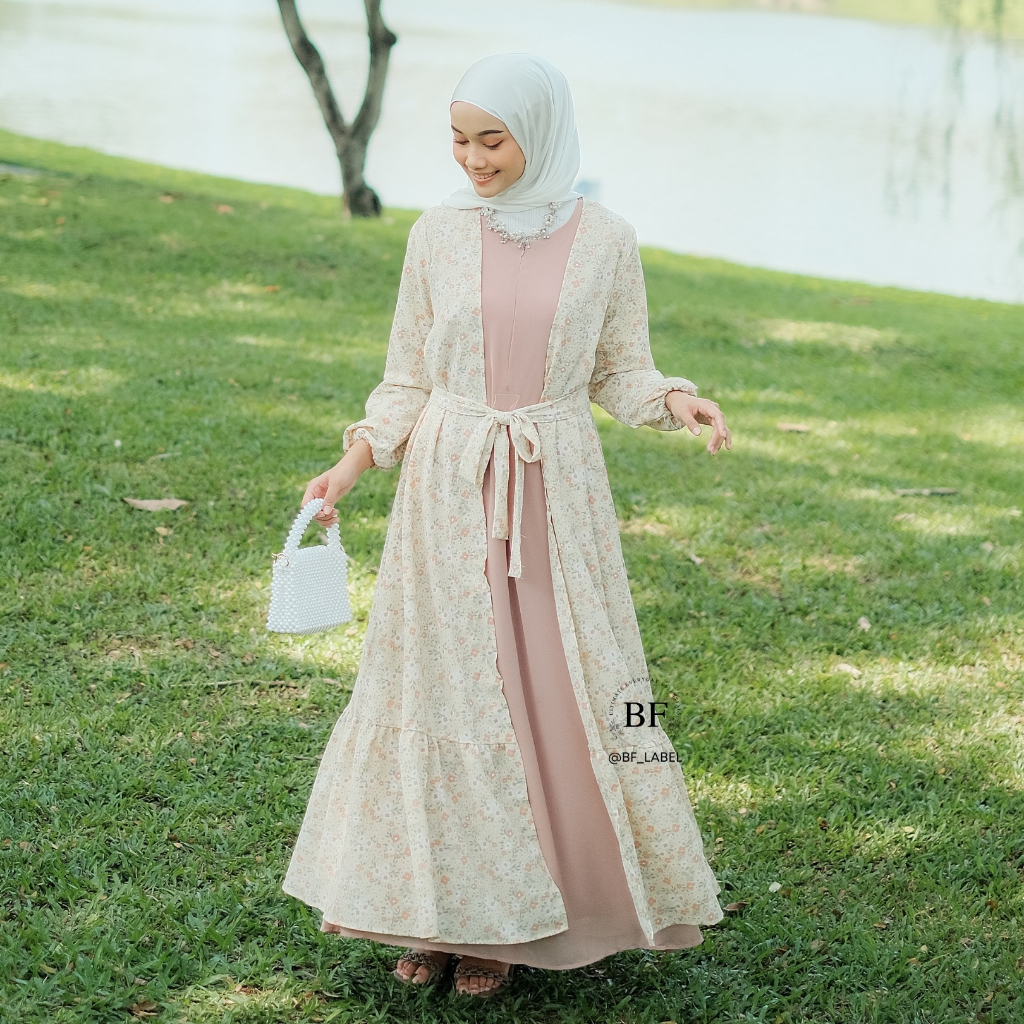 BF Label - INARA Dress | Dress Premium Crinkle Motif dress murah