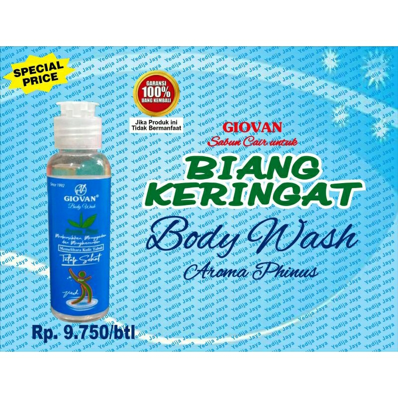 SABUN GIOVAN FRESH SOAP BODY WASH AROMA PINUS SABUN MANDI CAIR SABUN ANTI SEPTIK 100ML