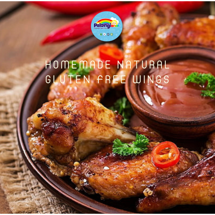 

PELANGI anak Chicken Wings Honey non MSG Gluten free 400 gr Jaksel