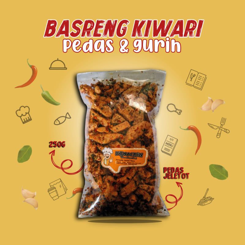 

basreng viral extra pedas daun jeruk 250 gram