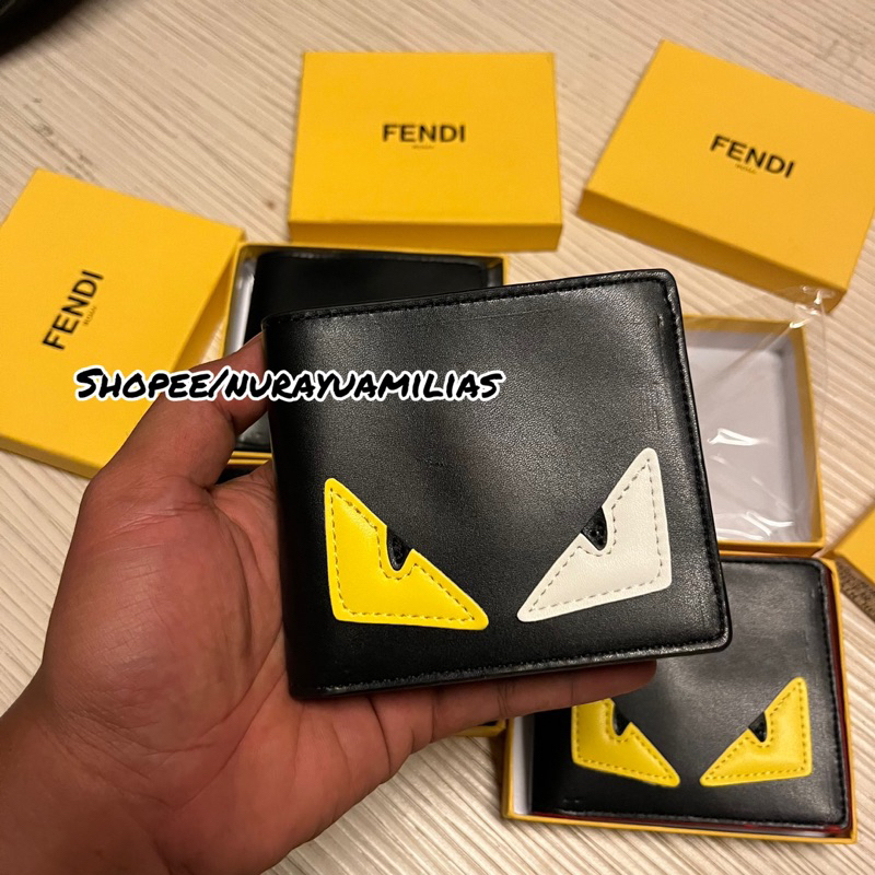 Dompet pria fendi kulit import premium dompet lipat pria branded import dompet cowok lipat
