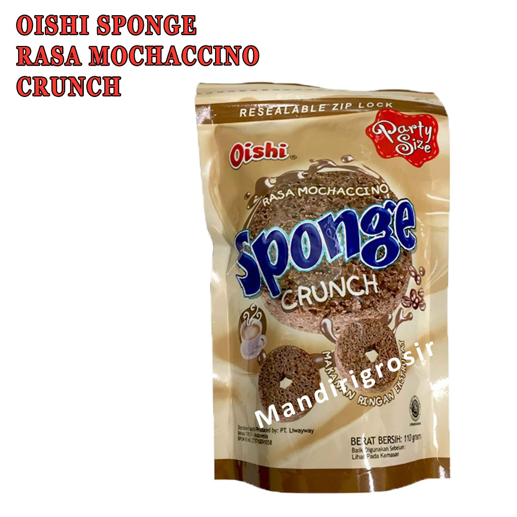 Crunch* Oish Sponge* Mochaccino* 110g* Makanan