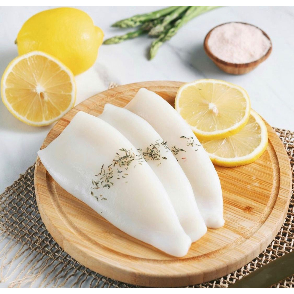 

Cumi Tube Kupas Bersih Frozen Import 1 Kg