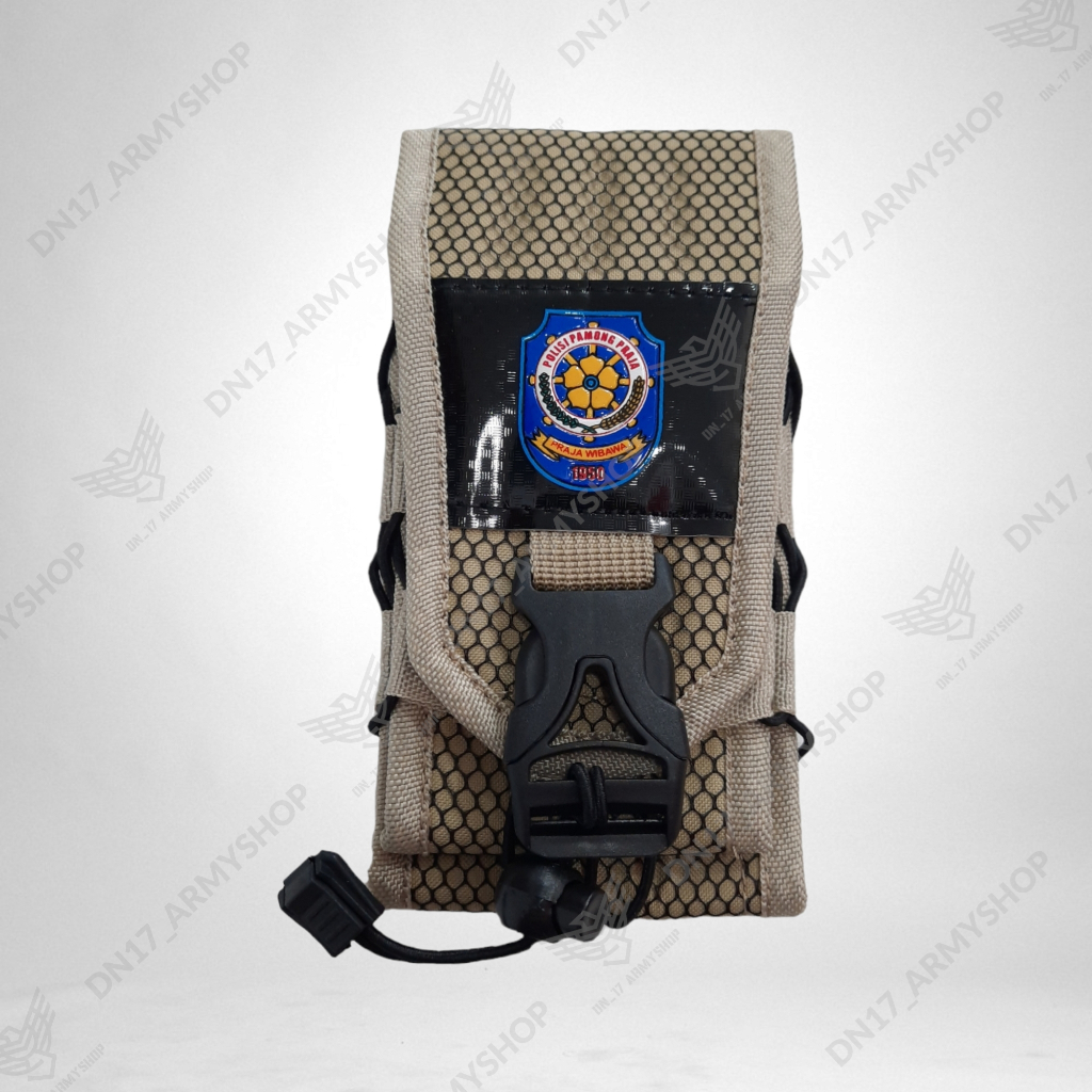 Sarung HP Krem/gurun / Hitam Satpol PP Cordura