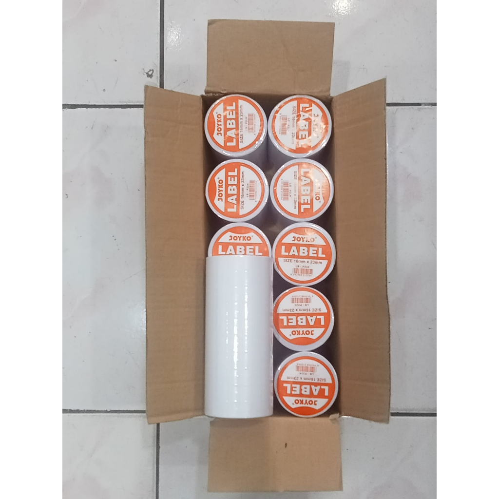 

Label harga 2 baris Joyko LB-P2LN warna putih